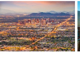 Phoenix skyline at night